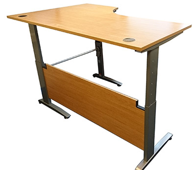 Twin sit stand desk