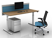 sit stand single desk